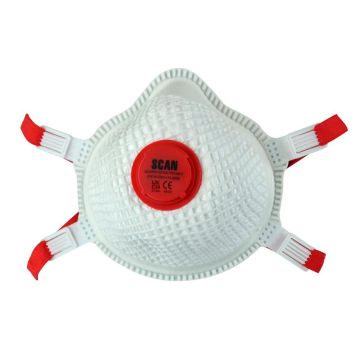 Scan FFP3 Moulded Valved Masks C/W Mesh (2)