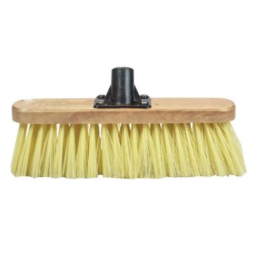 Faithfull Soft Cream PVC Broom Head Threaded Socket 300mm