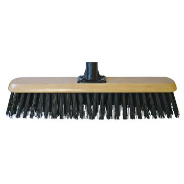 Faithfull Platform Broom Head Black PVC Threaded Socket 450mm