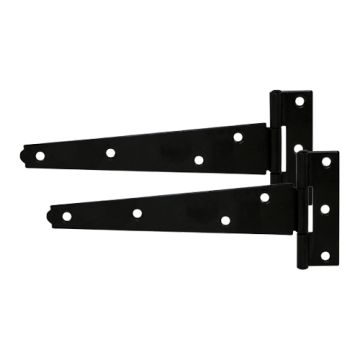 Timco Taurus Light Tee Hinge Pair Black 4" HGB