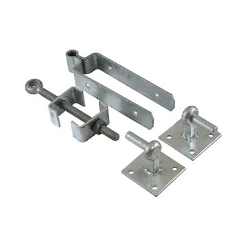 Timco Taurus Adj Hinge Set Hook Plates Galv 300mm FGS