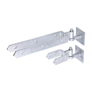 Timco Taurus Double Strap Hinge Set Galv 450mm FGS