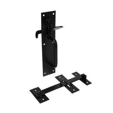 Timco Taurus Suffolk Latch Medium Black 7.5" LCB