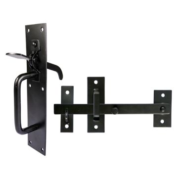 Timco Taurus Suffolk Latch Medium Black 7.5" LCP