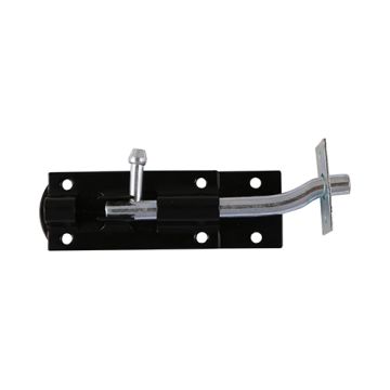 Timco Taurus Necked Tower Bolt Black 4" BTB