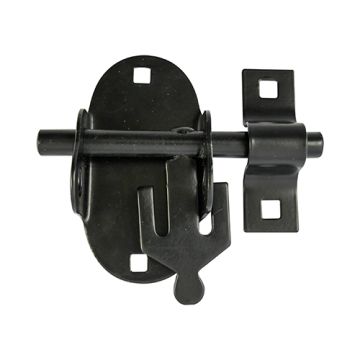Timco Taurus Oval Padbolt Black 4" BTP