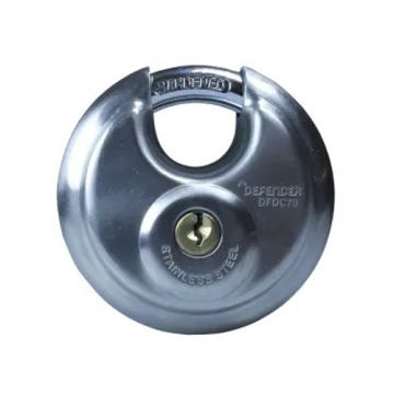 Defender 70mm Discus Padlock Twinpack
