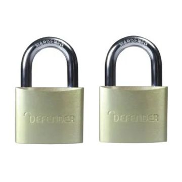 Defender 40mm Aluminium Padlock Twinpack