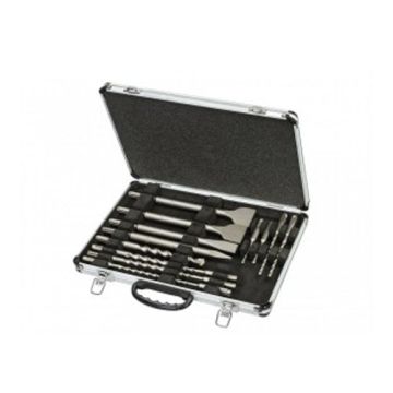 Dewalt SDS Plus Drill & Chisel Set in Aluminium Case 15 Piece
