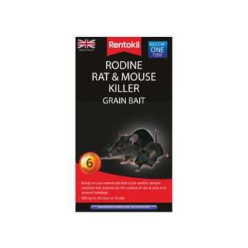 Rentokil Rodine Rat & Mouse Killer 6 Sachet