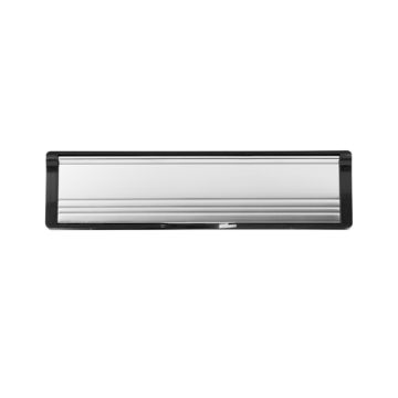 Dale Hardware UPVC Sleeve Letter Plate 10" Polished Silver