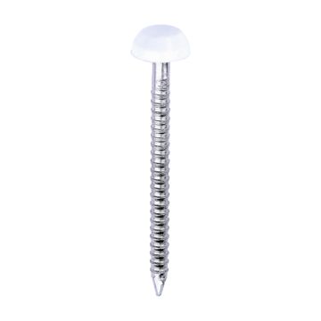 Timco Polymer Headed Pins 30mm x 2.1mm White 250 per box