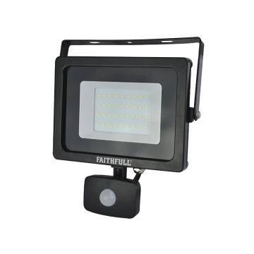 Faithfull Security Light with PIR 30W 2400 Lumen 240V