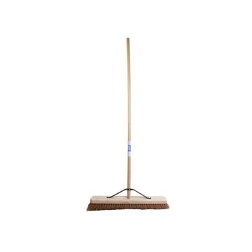 Faithfull Soft Coco Broom 24" C/W Handle and Stay