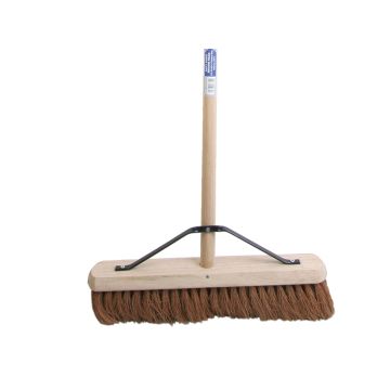 Faithfull Soft Coco Broom 18" C/W Handle and Stay