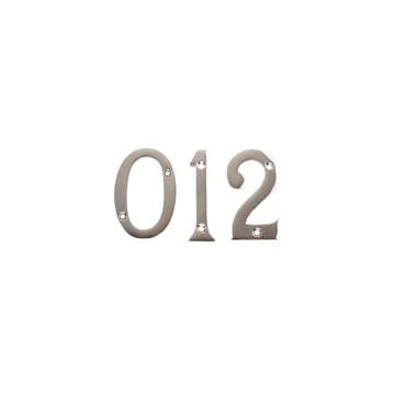 Dale Hardware Polished Chrome 76mm Numeral 0