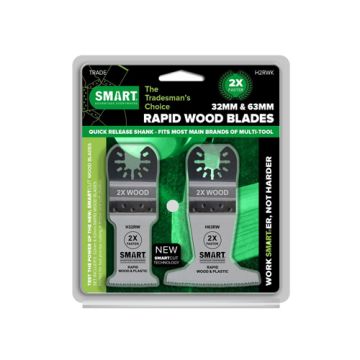 Smart Trade 2 Piece Rapid Wood Blade Set