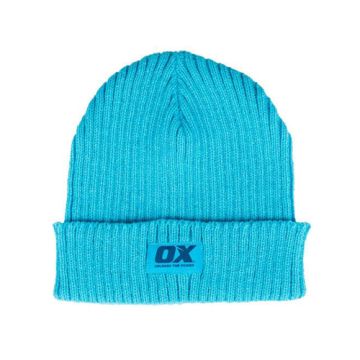 Ox Winter Knitted Beanie Hat Cyan