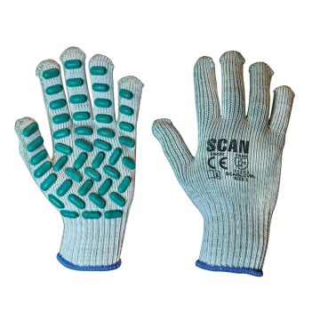 Scan Vibration Resistant Latex Foam Gloves Large (Size 9)