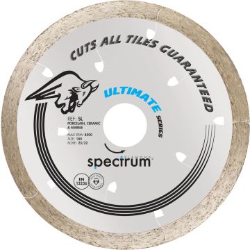 Spectrum Ultimate Diamond Blade All Tiles Guaranteed 180/25.4/22.23mm