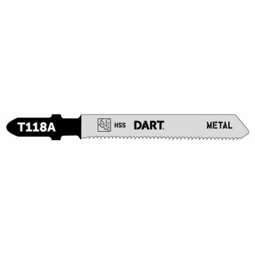 DART T118A Metal Cutting Jigsaw Blade - Pk 5