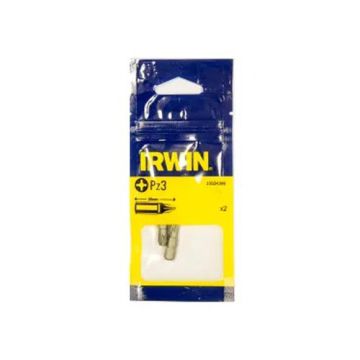 Irwin Screwdriver Bits Pozi PZ3 25mm (Pack 2)