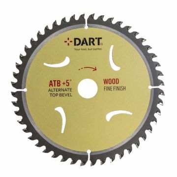 Dart Gold ATB +5 Wood Saw Blade 160mm x 20B x 48Z