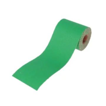 Faithfull Aluminium Oxide Sanding Paper Roll Green 115mm x 5mm 120G