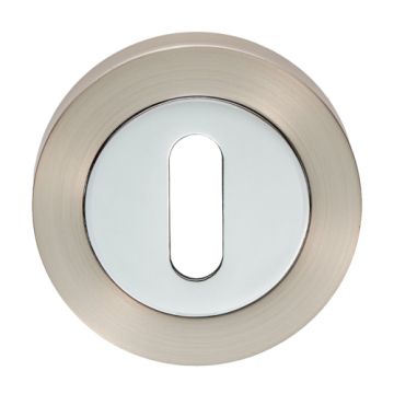Carlisle Brass Standard Profile Escutcheon 52mm x 8mm Satin Nickel Polished Chrome