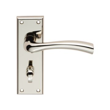 Carlisle Brass Serozzetta Cinquanta Lever On B/Plate Bath Polished Nickel - 150mm x 50mm