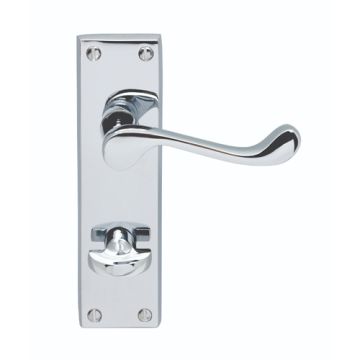 Carlisle Brass Victorian Scroll - Bathroom Lever (Contract Range) Polished Chrome 57mm