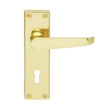 Carlisle Brass Victorian Flat - Lever Lock (Contract Range) Polished Brass 57mm