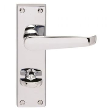 Carlisle Brass Victorian Flat - Bathroom Lever (Contract Range) Polished Chrome 57mm