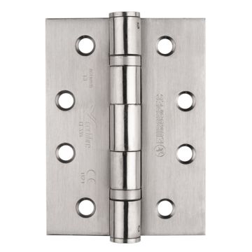 Carlisle Brass 102mm x 76mm x 3mm Ball Bearing Hinge - Grade 13 - Pair - Satin Stainless Steel