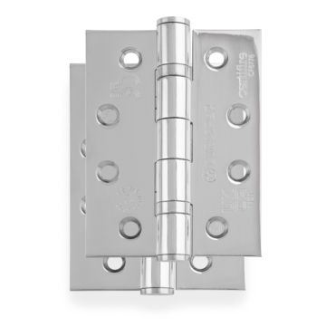 Carlisle Brass 102mm x 76mm x 3mm Ball Bearing Hinge Grade 13 - Pair - Bright Stainless Steel