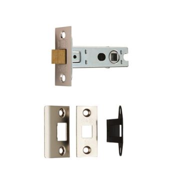 Carlisle Brass Bolt Through Tubular Mortice Latch - 64mm - Nickel Plated