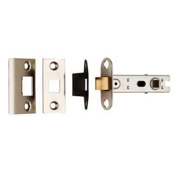 Carlisle Brass Bolt Through Tubular Mortice Latch - 76mm - Nickel Plated