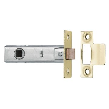 Carlisle Brass Tubular Mortice Latch - 64mm - Electro Brass