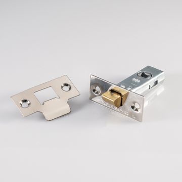Carlisle Brass Tubular Mortice Latch - 64mm Nickel Plated
