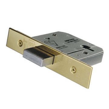 Carlisle Brass Easi-T Deadlock - 5 Lever - British Standard - 64mm - Satin Stainless Steel