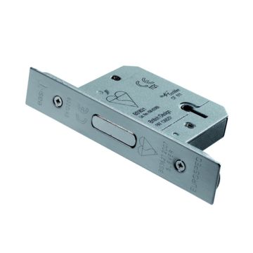 Carlisle Brass Easi-T Deadlock - 5 Lever - British Standard - 64mm - Stainless Brass