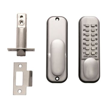 Carlisle Brass Codelock Cl155Sg Silver Grey. Function / Mortice Latch With Dual Backplate
