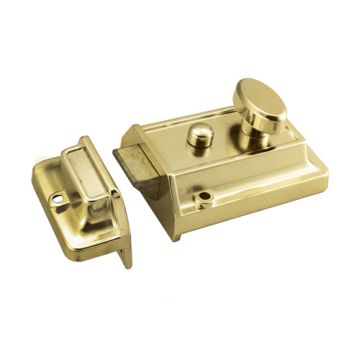 Carlisle Brass Traditional Pattern Night Latch - 60mm - Chrome Plated