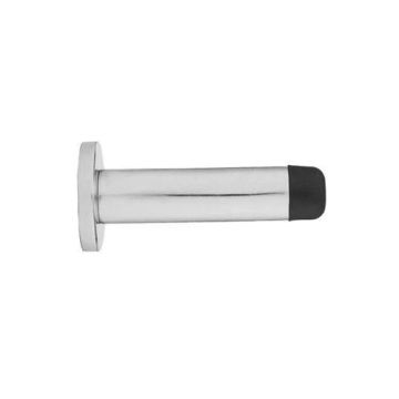 Carlisle Brass - Cylinder Door Stop (With Rose) - 64mm - Polished Chrome
