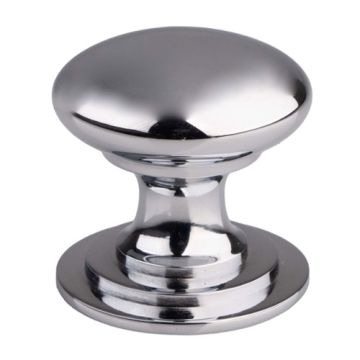 Carlisle Brass - Victorian Cupboard Knob (Ftd) - 38mm - Pair - Polished Chrome