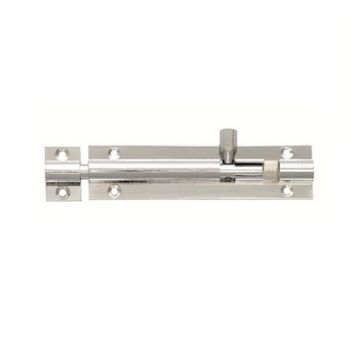 Carlisle Brass - Straight Barrel Bolt - 76mm - Polished Chrome