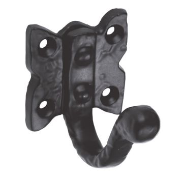 Carlisle Brass - Ludlow Black Antique - Single Robe Hook - 60mm