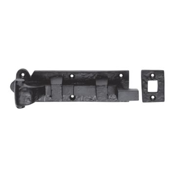 Carlisle Brass - Ludlow Black Antique Door Bolt Cranked - 102mm
