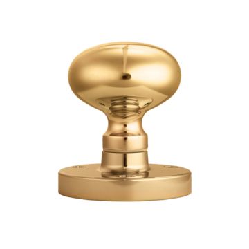 Carlisle Brass  Victorian - Mortice Knob Mushroom Polished Brass