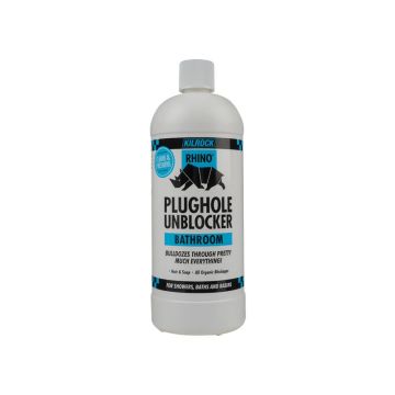 Kilrock Rhino Bathroom Heavy-Duty Drain Unblocker 1ltr